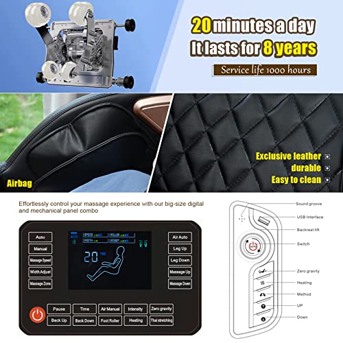 KTENTITO Luxury Full Body Massage Chair with AI Voice Control