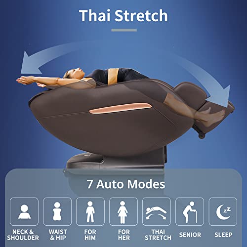 MYNTA 3D SL Track Massage Chair Recliner with Smart Features