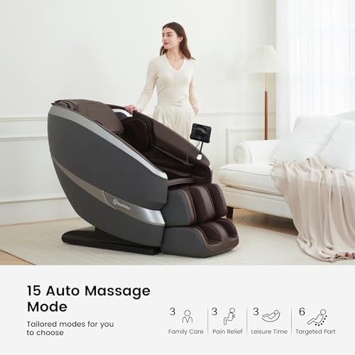 Real Relax 2024 Full Body Massage Chair, Brown