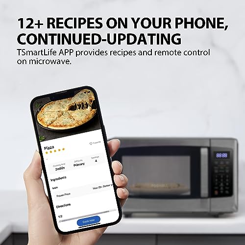 Toshiba Smart Countertop Microwave with Alexa Control, 0.9 Cu Ft Black