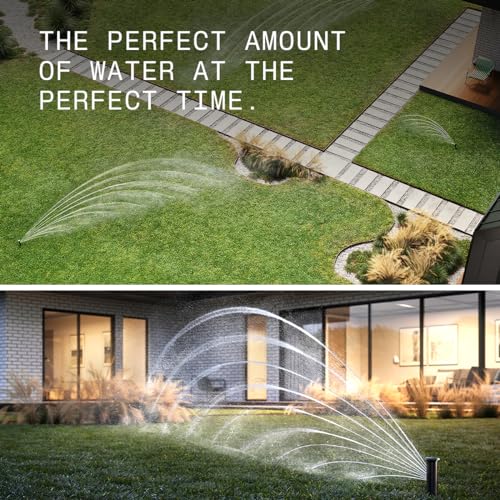 Smart Lawn Sprinkler System - Sprinklers That Save Water | Automated Schedule + AI Weather Intelligence – Mobile App, DIY Friendly, 50% Water Savings (Sprinkler Head Add On, Irrigreen Standard)