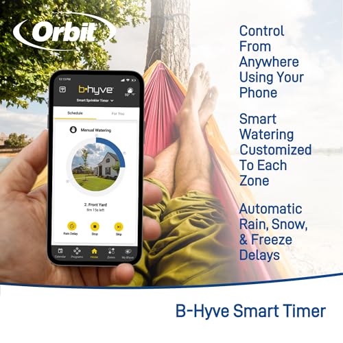 Orbit 50022 Medium-Area 1-Zone All-in-One Automatic Watering System with B-hyve Smart Hose Watering Timer and B-hyve Smart Wi-Fi Hub