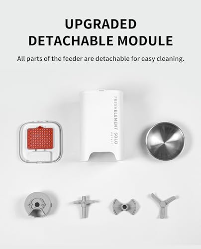 PETKIT Automatic Pet Feeder, 3L WiFi Cat Dog Feeder, Schedule Feeding Pet Food Dispenser for Cats and Dogs with 304 Stainless Steel Feeding Bowl, Up to 10 Meals per Day, USB Cable/App Control
