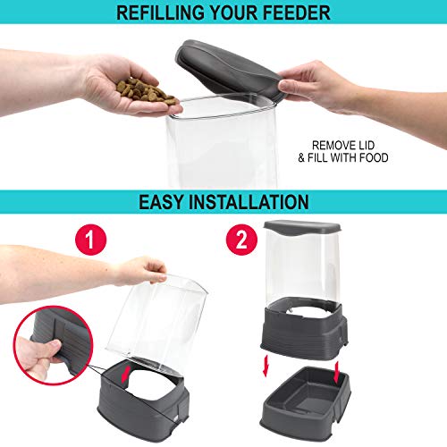 SportPet Gravity Feeder and Waterer, Large