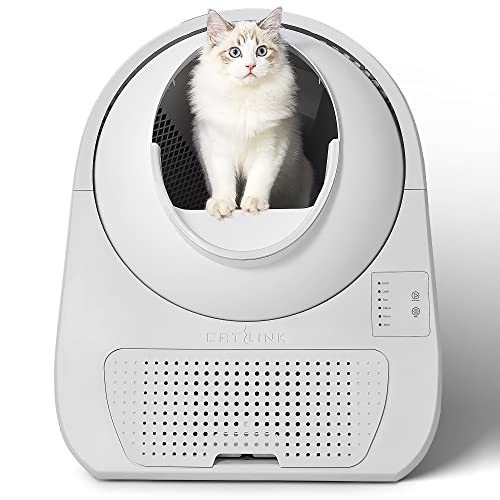 CATLINK Self Cleaning Cat Litter Box, Automatic Cat Litter Box, Double Odor Removal, Cat Litter Box for Cats from 3.5 pounds to 22 pounds (Young Version)