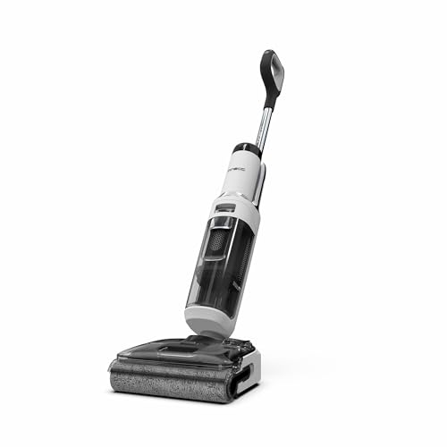 Tineco Floor ONE Stretch S6 Cordless Wet Dry Vacuum Cleaner, 180°Lay-Flat Smart Vacuum Mop, 5.1 inch Compact Design, 158℉ Flashdry Self-Cleaning in 5min, Long Runtime, Triple-Sided Edge Cleaning