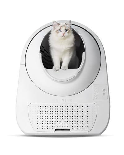 CATLINK Self Cleaning Cat Litter Box, Automatic Cat Litter Box, Double Odor Removal, Cat Litter Box for Cats from 3.5 pounds to 22 pounds (Young Version)