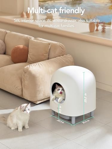 Self Cleaning Cat Litter Box - The Game Changer for Cat Owners, Latest Model Automatic Cat Litter Box with APP Control