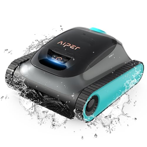 (2024 New) AIPER Scuba S1 Cordless Robotic Pool Cleaner, Pool Vacuum for Inground Pools, Wall and Waterline Cleaning, WavePath 2.0 Smart Navigation, 150 min Battery Life, for Pools up to 1,600 Sq.ft