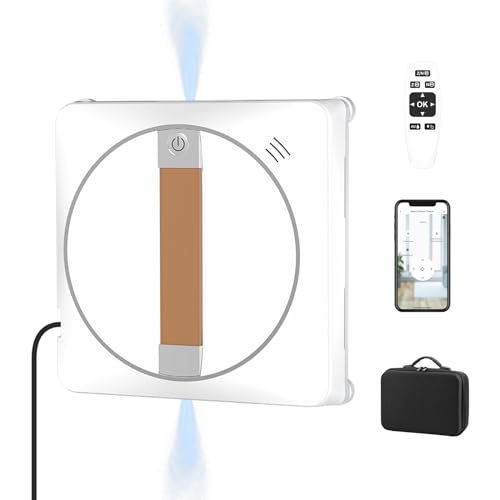 Wannabe Smart Window Cleaning Robot - Dual Water Spray, Remote Control, High Suction Power, Wet/Dry Cleaning, Indoor/Outdoor Use, Perfect for High-Rise Windows, Tiles, and Glass Doors