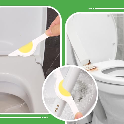 11Pcs Cleaning Brushes, Hard Bristle Crevice Cleaning Brush,Multi-Function Rotating Gap Brush, Grout Cleaner Brush,Smart Toilet Brush, Sink Drain Cleaner and Shoe Brush for Home Kitchen Bathroom