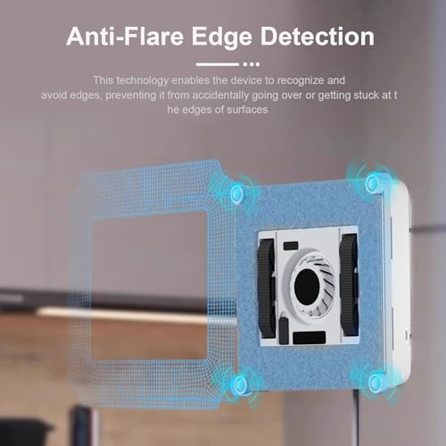 Wannabe Smart Window Cleaning Robot - Dual Water Spray, Remote Control, High Suction Power, Wet/Dry Cleaning, Indoor/Outdoor Use, Perfect for High-Rise Windows, Tiles, and Glass Doors