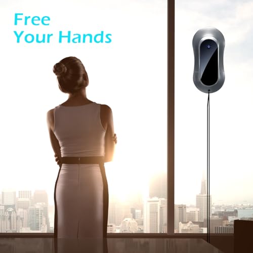 eTRY Window Cleaning Robot with Dual Water Spray 70ML Window Cleaner Robot 3500Pa Suction Power for Windows/Tiles/Glass Door