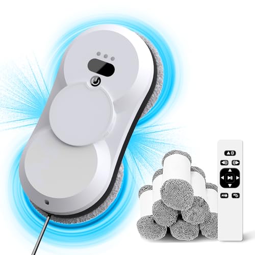 Sophinique Window Cleaning Robot Window Robot Vacuum Cleaner Outdoor Window Cleaner Tool Window Cleaner Robot with Dual Spray HCR-18 Window Vacuum Robot Window Cleaner
