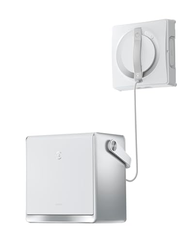 ECOVACS Winbot W2 OMNI Potable Window Cleaning Robot, Intelligent Cleaning with Three-nozzle Wide-angle Spray Technology, Win SLAM 4.0 Path Planning, Deep Edge Cleaning, 5500Pa Suction Power