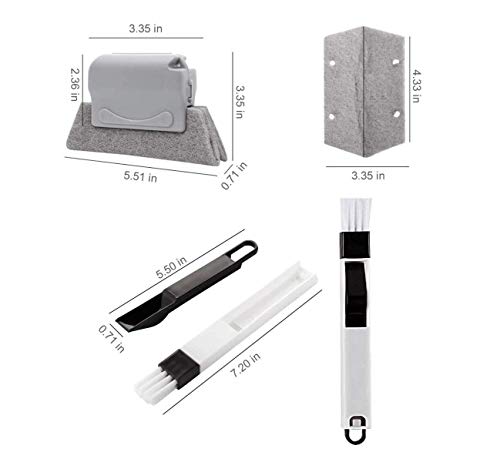 Magic Window Track Cleaner, Window Groove Cleaning Brush Tools Set