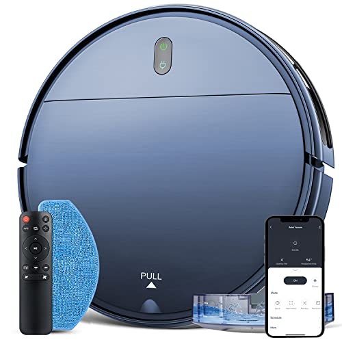 ZCWA Robot Vacuum and Mop Combo, 2 in 1 Mopping Robotic Vacuum with WiFi/App, Robotic Vacuum Cleaner, Schedule Settings, Self-Charging, Ideal for Hard Floor, Pet Hair and Low Pile Carpet
