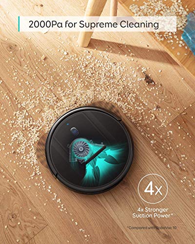 eufy by Anker, RoboVac G10 Hybrid, Smart Dynamic Navigation, 2-in-1 Sweep and mop, Wi-Fi, Super-Slim, 2000Pa Strong Suction, Quiet, Self-Charging, for Hard Floors Only(Renewed)
