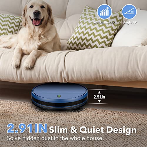 ZCWA Robot Vacuum and Mop Combo, 2 in 1 Mopping Robotic Vacuum with WiFi/App, Robotic Vacuum Cleaner, Schedule Settings, Self-Charging, Ideal for Hard Floor, Pet Hair and Low Pile Carpet