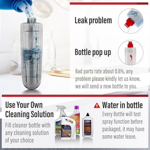 Mops for Floor Cleaning Wet Spray Mop with 14 oz Refillable Bottle and 2 Washable Microfiber Pads Home or Commercial Use Dry Wet Flat Mop for Hardwood Laminate Wood Ceramic
