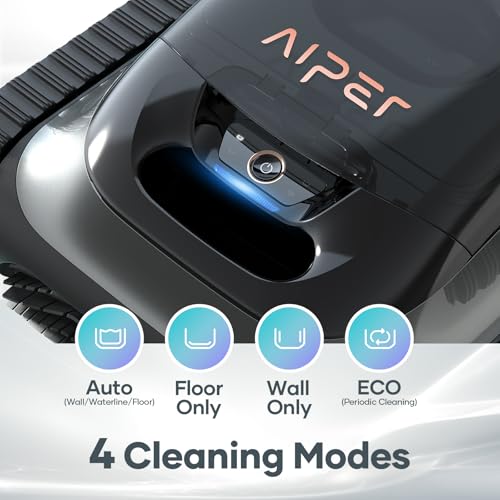 (2024 New) AIPER Scuba S1 Cordless Robotic Pool Cleaner, Pool Vacuum for Inground Pools, Wall and Waterline Cleaning, WavePath 2.0 Smart Navigation, 150 min Battery Life, for Pools up to 1,600 Sq.ft
