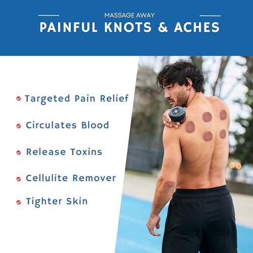 rouxen 4-in-1 Smart Cupping Therapy Massager, Red Light Therapy, Targeted Pain Relief, Circulation & Tighter Skin, Muscle Pain, Cellulite Remover, Portable Electric Vacuum Suction Massager