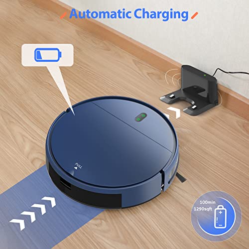 ZCWA Robot Vacuum and Mop Combo, Robot Vacuum Cleaner and Smart Robotic Vacuums Compatible with WiFi/APP/Alexa, Mopping System Scheduling for Pet Hair, Hard-Floor and Carpet