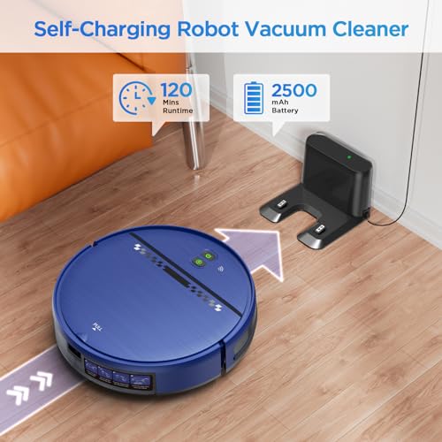 ZC WAS Robot Vacuum, 2 in 1 Robot Vacuum and Mop Combo with APP, Voice and Remote Control, Robot Vacuum Cleaner Perfect for Pet Hair, Hard-Floor and Carpet