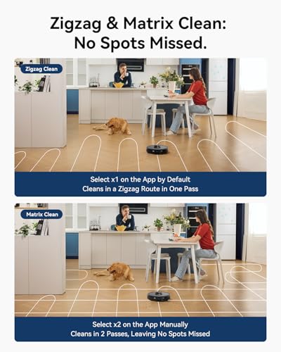 Proscenic Q8 Robot Vacuum and Mop Combo 【4200 Pa Suction, LiDAR Nav】 Mopping Robotic Vacuum Cleaner with 200 Min Run, Automatic Self-Charging, WiFi APP Control for Indoor Floor, Pet Hair, Carpet