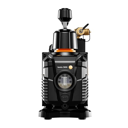 testo 565i Smart Vacuum Pump (7 CFM) - Smart AC Vacuum Pump for Automated Evacuations Includes Integrated Decay Test - A/C Vacuum Pump 198 l/min - App Operation