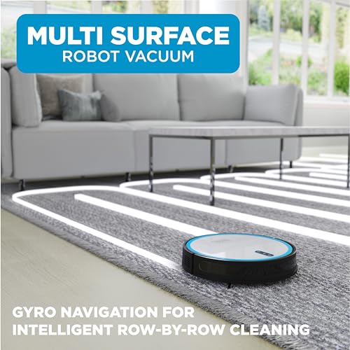 BLACK+DECKER Roboseries Robot Vacuum - 2000Pa Suction, Smart Mapping, App & Remote Control, 120 Min Runtime, Self-Charging, Works with Alexa, Perfect for Hard Floors, Carpets, Pet Hair, Low Carpet
