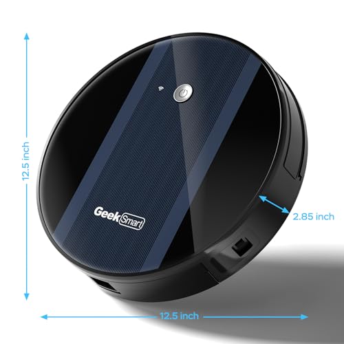 Geek Smart Robot Vacuum Cleaner G6, 1800 Pa Suction, Super-Thin, Cleans Hard Floor to Carpet