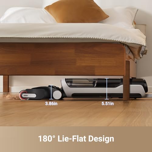 dreame H14 Wet Dry Vacuum Cleaner, 180° Lie-Flat Cordless Vacuum Mop, 140°F Brush Washing, Fast Hot Air Drying in 5Mins, Smart Hard Floor Cleaner Machine with Powerful Suction, Great for Sticky Messes