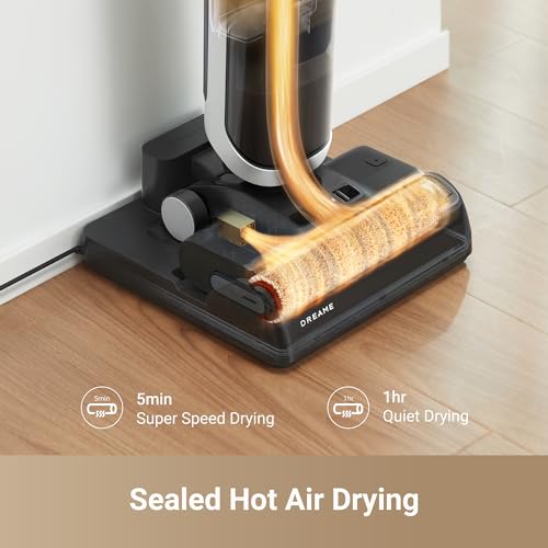 dreame H14 Wet Dry Vacuum Cleaner, 180° Lie-Flat Cordless Vacuum Mop, 140°F Brush Washing, Fast Hot Air Drying in 5Mins, Smart Hard Floor Cleaner Machine with Powerful Suction, Great for Sticky Messes