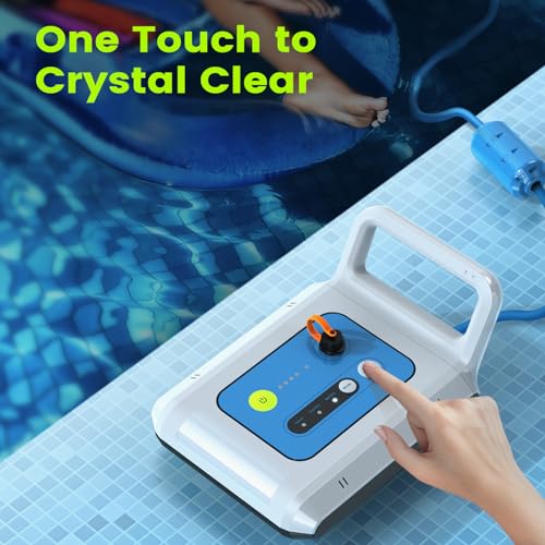 Degrii Robotic Pool Cleaner, 2024 Cordless Robotic Pool Vacuum with Smart Navigation, Wall & Waterline Cleaning, App Control, 3.5H Runtime, for Inground/above Ground Pools up to 5,000 Sq Ft
