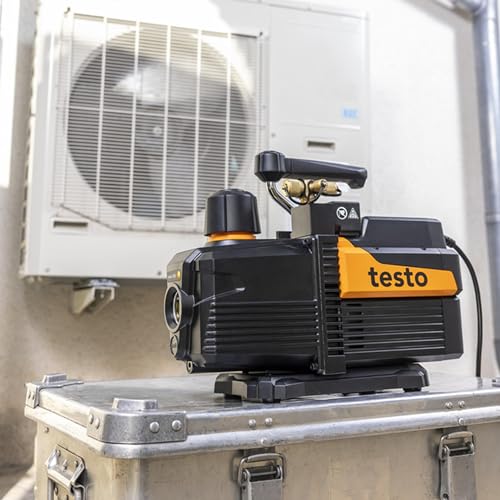testo 565i Smart Vacuum Pump (7 CFM) - Smart AC Vacuum Pump for Automated Evacuations Includes Integrated Decay Test - A/C Vacuum Pump 198 l/min - App Operation