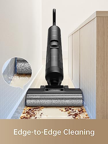 dreame H12 PRO Wet Dry Vacuum Cleaner, Smart Floor Cleaner Cordless Vacuum and Mop for Hard Floors, One-Step Edge to Edge Cleaning with Hot Air Drying