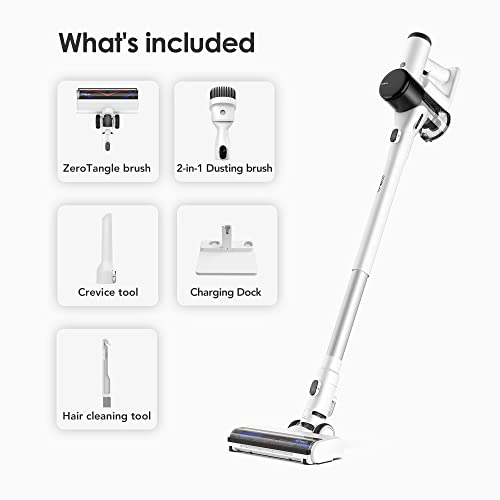 Tineco Pure ONE Air Pet Cordless Smart Vacuum Cleaner, Super Lightweight Stick Vacuum, Ideal for Pet Hair, Handheld Vac with Multi-Attachments, Ultra-Quiet, Install-Free Charging Dock