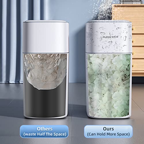 funest Bathroom Garbage Can with a Lid,3.5 Gallon Touchless Motion Sensor Trash Can,Automatic Adsorption,Electric Slim Small Smart Diaper Trash Bin for Toilet,Kitchen,Bedroom,White
