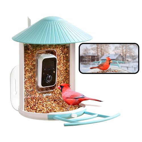 NETVUE Birdfy® Smart Bird Feeder with Camera, Bird Watching Camera, Auto Capture Bird Videos & Motion Detection, Wireless Camera Ideal Present for Bird Lover