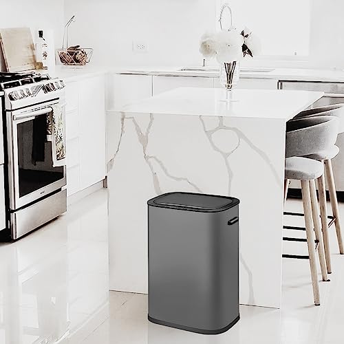 Automatic Trash Can with Lid,14.5 Gallon Smart Trash Can, 55L Motion Sensor Trash Can (use 13 gallon garbage bags) for Bedroom, Bathroom, Kitchen, Office
