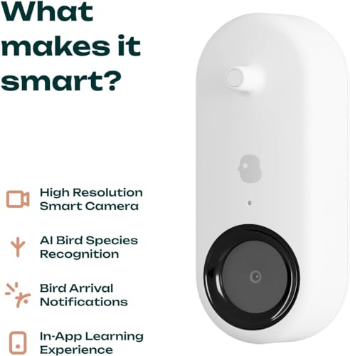 BIRD BUDDY® Smart Bird Feeder with HD Camera for Beautiful Close-ups and Unique Bird Watching