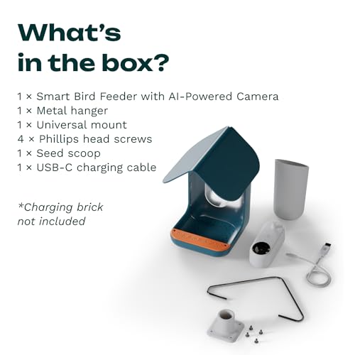 BIRD BUDDY® Smart Bird Feeder with HD Camera for Beautiful Close-ups and Unique Bird Watching