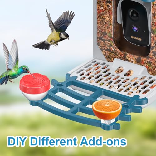 AUXCO Smart Bird Feeder Camera, Solar-Powered Bird Feeder Camera with 4MP Camera, AI Identify 11000+ Species, Squirrel Proof Wireless Camera Bird Feeders with Real-Time Alerts & Automatic Bird Camera