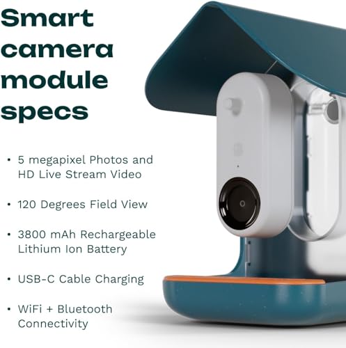 BIRD BUDDY® Smart Bird Feeder with HD Camera for Beautiful Close-ups and Unique Bird Watching