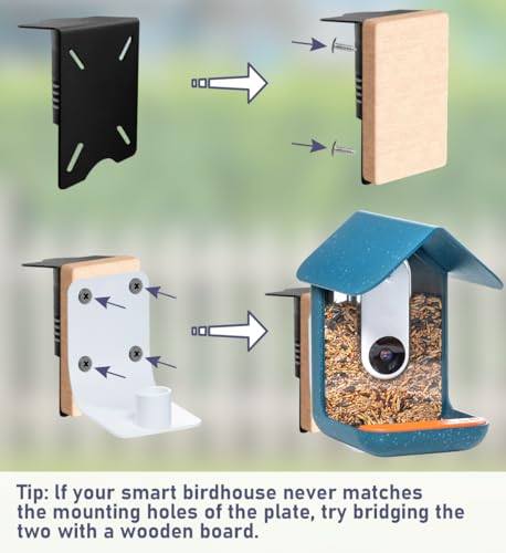 Ansionsol 90 Inch Smart Bird Feeder Pole with 5-Prong Base, Adjustable Bird House Pole Mount Kit for Outdoors, Heavy Duty Bird Feeder Stand for Wild Birds Watching, Black