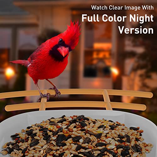 SOLIOM® BF09 Bird Feeder with Camera Wireless Outdoor,Smart Bird Feeder Camera with AI Identify Bird Species,Backyard Bird Watching Gift for Christmas,Auto Record Bird Video,Instant Notifications