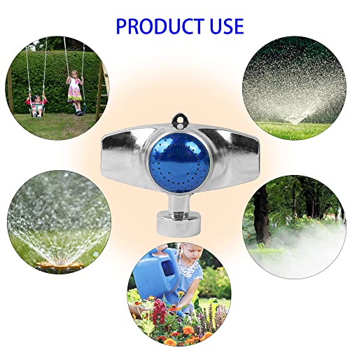 Hourleey 360 Degree Metal Spot Sprinkler, Lawn Sprinklers for Yard, Circle Pattern Sprinkler with Gentle Water Flow for Small Area Yard Lawn Garden Watering, Coverage Up to 30FT (4)