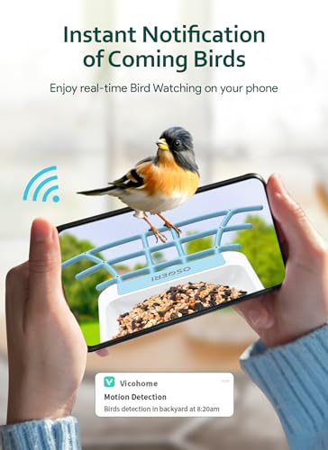 Osoeri Smart Bird Feeder with Camera, 1080P HD AI Identify Wild Bird Watching Camera, Auto Capture Bird Videos & Motion Detection, DIY Add-ons & Hummingbird Feeder, Bird Camera Gift for Bird Lover