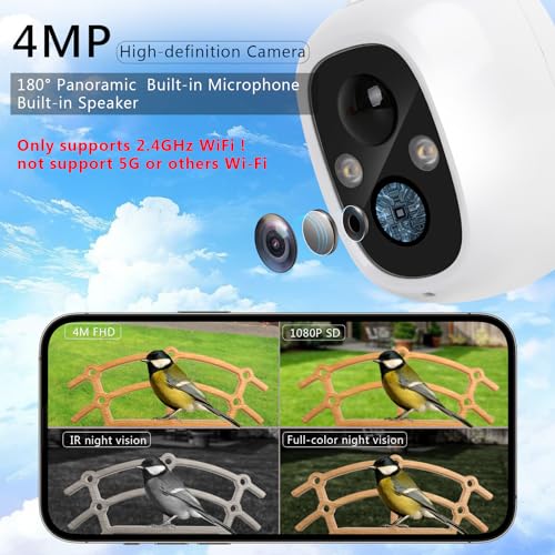 Samyoung Smart Bird Feeder with Camera AI Identify Bird Species, 4MP HD Auto Capture Bird Watching Cam, Live View, Instant Notifications with 32GB TF Card, Solar Powered Bird Camera, Wood Color